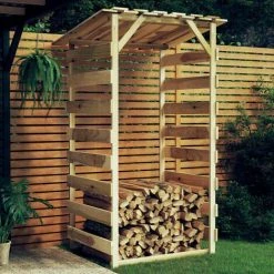 LES TENDANCES Pergola Avec Toit 100x90x200 Cm Bois De Pin Imprégné