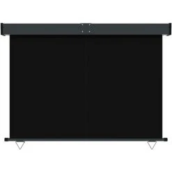 LES TENDANCES Auvent Latéral De Balcon 140x250 Cm Noir -Pergola Soldes 66927138 4