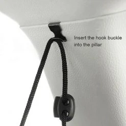 Rideaux Séparateurs De Voiture Pare-soleil-intimité Voyage Sieste Nuit Voiture Camping Détachable Rideau Uni (noir) Thsinde -Pergola Soldes 66958225 3