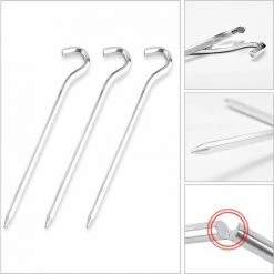 FLETéçA Clous En Aluminium Pour Auvent CampingClous Tente En Aluminium14 PièCes 18 Cm Piquets Tente Crochets Tente MéTal Piquets Aluminium Piquets Pour Sols Durs,IdéAl Pour Jardin,Camping,PêChe Et Tentes -Pergola Soldes 66961820 4