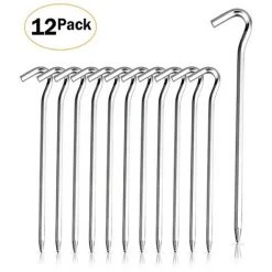 WAHAISON Piquets De Tente De 18 Cm - En Métal - Pour Sols Durs - Idéal Pour Le Jardin, Et Les Tentes La Pêche