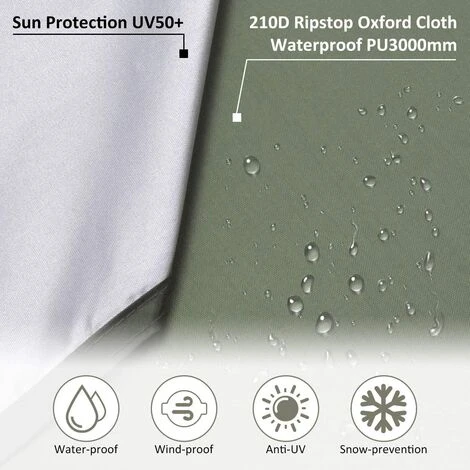 OCXIN Bâche, Bâche Pour Hamac, Bâche Imperméable 3m X 3m Avec Oeillets + 6 Piquets De Sol + 6 Cordes, Protection Pluie Protection Solaire Sous-couche Tente Hamac Pour Camping Extérieur 4 OCXIN Bâche, Bâche Pour Hamac, Bâche Imperméable 3m X 3m Avec Oeillets + 6 Piquets De Sol + 6 Cordes, Protection Pluie Protection Solaire Sous-couche Tente Hamac Pour Camping Extérieur – Image 2