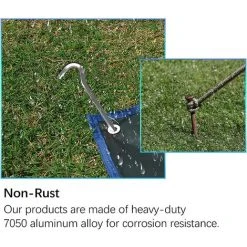 OCXIN Piquets De Tente, Piquets De Tente De 18 Cm Crochets De Tente En Métal Piquets En Aluminium Piquets De Sol Pour Sols Durs, Idéaux Pour Le Jardin, Le Camping, La Pêche Et Les Tentes 9 OCXIN Piquets De Tente, Piquets De Tente De 18 Cm Crochets De Tente En Métal Piquets En Aluminium Piquets De Sol Pour Sols Durs, Idéaux Pour Le Jardin, Le Camping, La Pêche Et Les Tentes -Pergola Soldes 66998463 3