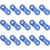 LADACèE Tendeur De Corde, Tendeur De Corde Camping, 2 Trous Alliage D’Aluminium Ajusteur De Corde à Vent Tendure, Pour Tente Bâche Randonnée Camping, Bleu, 15 Pièces -Pergola Soldes 67143904 1