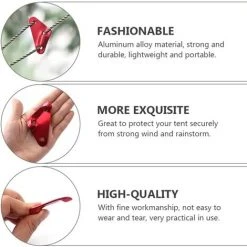 LADACèE 20 Pieces Tendeur De Corde Ajusteur De Corde Rope Triange Tightener Tendeur De Tente 3 Trous Pour Externe Camping Tente Bâche, Rouge 10 LADACèE 20 Pieces Tendeur De Corde Ajusteur De Corde Rope Triange Tightener Tendeur De Tente 3 Trous Pour Externe Camping Tente Bâche, Rouge -Pergola Soldes 67143953 4
