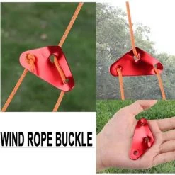 LADACèE 20 Pieces Tendeur De Corde Ajusteur De Corde Rope Triange Tightener Tendeur De Tente 3 Trous Pour Externe Camping Tente Bâche, Rouge 11 LADACèE 20 Pieces Tendeur De Corde Ajusteur De Corde Rope Triange Tightener Tendeur De Tente 3 Trous Pour Externe Camping Tente Bâche, Rouge -Pergola Soldes 67143953 5