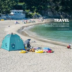 TANCYCO Tente De Plage Pour Bébé Portable Pop Up Tente Sunshine Shelters Abat-jour Pour Bébé Avec Moustiquaire Sunshine Shade Tente De Plage Pour Enfants (Rose Type 1) -Pergola Soldes 67144857 2