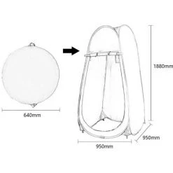 TANCYCO Tente De Bain Extérieure Tente à Langer Tente De Douche Domestique Tente De Toilette Extérieure Cabine D'essayage Tente Portable à Ouverture Rapide -Pergola Soldes 67144860 3