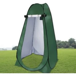 TANCYCO Tente Pop Up Vestiaire Tente Pliante Instantanée Avec Sac De Transport Douche Intimité Extérieure Bain Dressing Dressing Pour Plage Camping (1 Personne, Vert Foncé) -Pergola Soldes 67144990 3