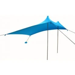 YIDOMDE Family Beach Pop-up Family Beach Ombre Pour La Cour, Les Parcs De Pique-nique (bleu 210*160*150cm, 2 Pôles)