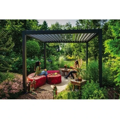 HABITAT ET JARDIN Pergolas Bio Climatique "Ombréa" - 3 X 3m 4 HABITAT ET JARDIN Pergolas Bio Climatique "Ombréa" - 3 X 3m – Image 2