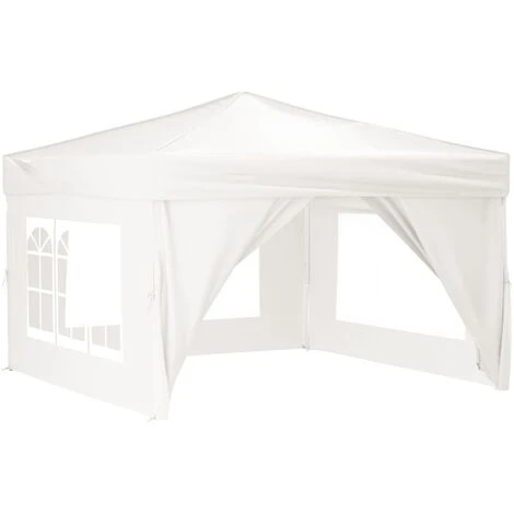 TRUE DEAL Tente De Réception Pliable Avec Parois Blanc 3x3 M 4 TRUE DEAL Tente De Réception Pliable Avec Parois Blanc 3x3 M – Image 2