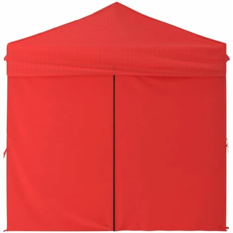 TRUE DEAL Tente De Réception Pliable Avec Parois Rouge 2x2 M 6 TRUE DEAL Tente De Réception Pliable Avec Parois Rouge 2x2 M – Image 4