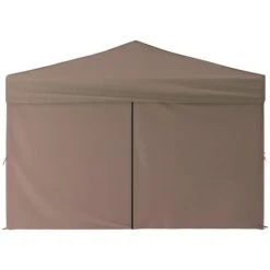 TRUE DEAL Tente De Réception Pliable Avec Parois Taupe 3x3 M 10 TRUE DEAL Tente De Réception Pliable Avec Parois Taupe 3x3 M -Pergola Soldes 67301906 4