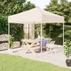 TRUE DEAL Tente De Réception Pliable Crème 2x2 M 2 TRUE DEAL Tente De Réception Pliable Crème 2x2 M -Pergola Soldes 67309886 1
