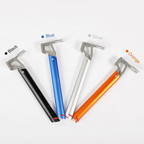 HAPPYSHOPPING Outil Multifonctionnel Pour L'extérieur Marteau Pour Piquets De Tente, Orange - Orange 6 HAPPYSHOPPING Outil Multifonctionnel Pour L'extérieur Marteau Pour Piquets De Tente, Orange - Orange – Image 4