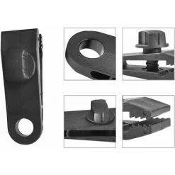 Thsinde Lot De 6 Clips De Fixation Pour Bâches De Camping, Bâches, Caravanes, Bâches De Jardin Noir -Pergola Soldes 67503063 3