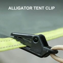 Cisea Clips De Tente, Clips De Bâche, Petits Clips De Support De Bâche De Type Clip, Clips D'auvent Coupe-vent, Clips D'auvent De Camping, Pinces Crocodiles En Plastique D'extérieur 33*10*13mm Noir 20pcs，KoleZy -Pergola Soldes 67563544 4