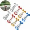GRID COOL Piquets D'ancrage De Pont En Alliage D'aluminium Piquets De Tente En Forme D'arête De Poisson Avec Boucle à Ressort Et Cordon De Réglage Pour Le Camping 8PCS 7.7*3.6cm,Fonepro 2 GRID COOL Piquets D'ancrage De Pont En Alliage D'aluminium Piquets De Tente En Forme D'arête De Poisson Avec Boucle à Ressort Et Cordon De Réglage Pour Le Camping 8PCS 7.7*3.6cm,Fonepro -Pergola Soldes 67575591 1