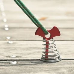 GRID COOL Piquets D'ancrage De Pont En Alliage D'aluminium Piquets De Tente En Forme D'arête De Poisson Avec Boucle à Ressort Et Cordon De Réglage Pour Le Camping 8PCS 7.7*3.6cm，Fonepro -Pergola Soldes 67575591 4
