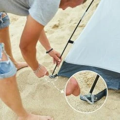 ECHOO Crochet De Sol Pour Piquet De Tente Piquets De Tente D'Extracteur D'Extracteur De Cheville Avec Crochet Extracteur Extracteur Accessoires De Tente Avec Poignée En Plastique  3 Pièces -Pergola Soldes 67595050 5