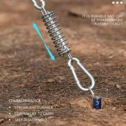 TANABATA 10 Pièces Ressort De Tension Tendeur De Ressort En Acier Inoxydable Boucle De Corde De Ressort De Tente Pour Tente Tendeur De Corde De Tente D'auvent Convient -Pergola Soldes 67668552 5