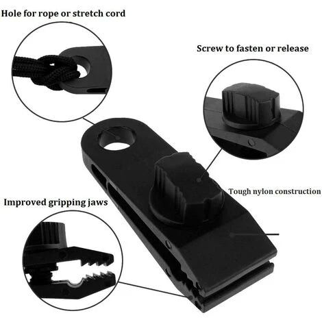 TANABATA 10 Sets Clip De Bâche Tente Pince Bâche Auvents Clip Auvents Pince Tendeur Corde Élastique Élastique Pour Bâche Ball Bungee Corde Pour Tentes, Couvertures, Auvents, Bannières, Navigation De Plaisance 6 TANABATA 10 Sets Clip De Bâche Tente Pince Bâche Auvents Clip Auvents Pince Tendeur Corde Élastique Élastique Pour Bâche Ball Bungee Corde Pour Tentes, Couvertures, Auvents, Bannières, Navigation De Plaisance – Image 4