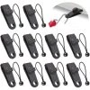 TANABATA 20 Pcs Pinces Linoléum Réutilisables Tarp Clips PoignéE Verrouillage Robuste Pour Camping, L'agriculture, Jardin, Housses Bateau, Auvents, Bannières—Noir, 10 Pinces De Tente+10 Cordes Attachées -Pergola Soldes 67668606 1