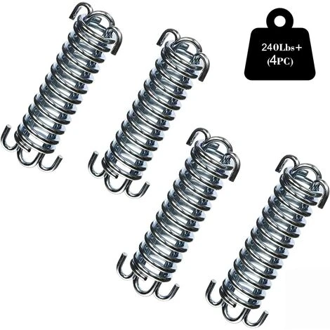 TANABATA Lot De 4 Ressorts De Tension Pour Tente De Camping, Voile D'Ombrage, Auvent, Accessoires De Fixation Inoxydable, Ressort De Traction Pour Un Montage SûR, En Acier Inoxydable, Tendeur De CâBle 3 TANABATA Lot De 4 Ressorts De Tension Pour Tente De Camping, Voile D'Ombrage, Auvent, Accessoires De Fixation Inoxydable, Ressort De Traction Pour Un Montage SûR, En Acier Inoxydable, Tendeur De CâBle