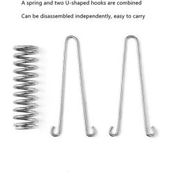 TANABATA Lot De 4 Ressorts De Tension Pour Tente De Camping, Voile D'Ombrage, Auvent, Accessoires De Fixation Inoxydable, Ressort De Traction Pour Un Montage SûR, En Acier Inoxydable, Tendeur De CâBle 9 TANABATA Lot De 4 Ressorts De Tension Pour Tente De Camping, Voile D'Ombrage, Auvent, Accessoires De Fixation Inoxydable, Ressort De Traction Pour Un Montage SûR, En Acier Inoxydable, Tendeur De CâBle -Pergola Soldes 67668609 3