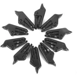 OSQI Tente Snaps Auvent Vent Pince À Corde Super Grip Bâches Clips Clip Instantané Auvents Tente Serrez Clip Pour Activités En Plein Air 10 Pieces