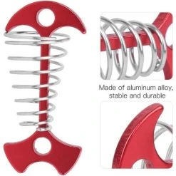 OSQI Crochet De Boucle De Corde Chevilles D'ancrage Au Sol Pour Le Camping 4 Pièces -Pergola Soldes 67677068 4