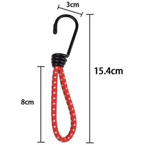 ENLENK 12pcs Camping En Plein Air Tente élastique Crochet Boucle Corde Sangles Bundle Fixe Haut Elasticité Crochet De Fixation Du Cordon De Plate-Forme 4 ENLENK 12pcs Camping En Plein Air Tente élastique Crochet Boucle Corde Sangles Bundle Fixe Haut Elasticité Crochet De Fixation Du Cordon De Plate-Forme – Image 2