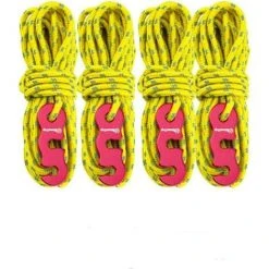 ENLENK 4 Pièces Cordes Pour Tente Réfléchissante, Corde De Tente Réfléchissante, Avec Réglage, Il Est Très Approprié Pour Le Camping En Plein Air, La Randonnée, L'Auvent, La Tente, Etc