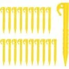 ENLENK Lot De 20 Piquets De Tente En Plastique, Piquets De Tente En Plastique De 14,5 Cm, Piquets De Tente De Camping Robustes, Crochets De Piquets De Fixation Au Sol, Piquets De Tente à Vis Pour Tente, Camping, Auvent, Jardins -Pergola Soldes 67684580 1