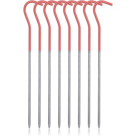 ENLENK 8 Pièces Clous En Alliage De Titane Couverture De Tente De Camping En Plein Air Clous De Tente D'herbe De Coude Portables 3 ENLENK 8 Pièces Clous En Alliage De Titane Couverture De Tente De Camping En Plein Air Clous De Tente D'herbe De Coude Portables