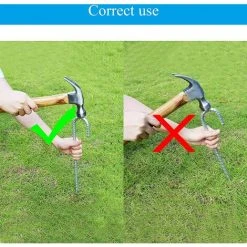 FLYME Ancres De Sol En Lot De 10, Piquets De Tente En Acier Galvanisé,piquets De Fixation Avec Crochet En J, 12 Pouces Trampoline Auvent Ancrage Au Sol En Acier Très Résistant 8 FLYME Ancres De Sol En Lot De 10, Piquets De Tente En Acier Galvanisé,piquets De Fixation Avec Crochet En J, 12 Pouces Trampoline Auvent Ancrage Au Sol En Acier Très Résistant -Pergola Soldes 67805660 3