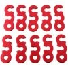 FLYME Corde De Remplacement De Tente Tente Fluorescente Tendeur De Tente En Aluminium Accessoires De Corde D'Auvent De Tente Boucles De Cordon à Trois Yeux (Haut-Parleur-Rouge 10 Pièces) -Pergola Soldes 67807171 1