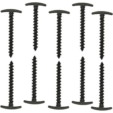 FLYME Piquets De Tente En Acier Lot De 10 Piquets De Tente En Plastique De 14,5 Cm Pour Le Camping, Les Bâches 3 FLYME Piquets De Tente En Acier Lot De 10 Piquets De Tente En Plastique De 14,5 Cm Pour Le Camping, Les Bâches