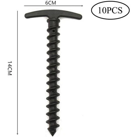FLYME Piquets De Tente En Acier Lot De 10 Piquets De Tente En Plastique De 14,5 Cm Pour Le Camping, Les Bâches 4 FLYME Piquets De Tente En Acier Lot De 10 Piquets De Tente En Plastique De 14,5 Cm Pour Le Camping, Les Bâches â Image 2