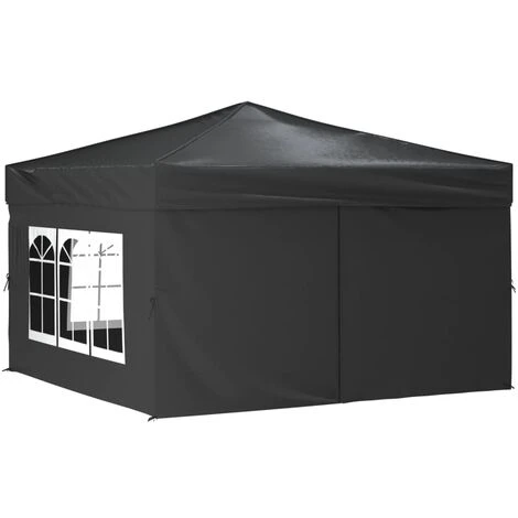 Tente De Réception Pliable Avec Parois Anthracite 3x3 M VidaXL - Anthracite 3 Tente De Réception Pliable Avec Parois Anthracite 3x3 M VidaXL - Anthracite