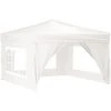 Tente De Réception Pliable Avec Parois Blanc 3x3 M VidaXL - Blanc 2 Tente De Réception Pliable Avec Parois Blanc 3x3 M VidaXL - Blanc -Pergola Soldes 67892651 1