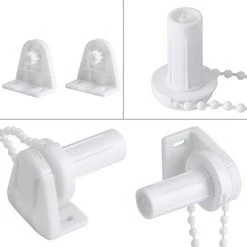 LTS FAFA Ensemble Embrayage Chaîne De Store Enrouleur Perle Ajustable Pour Store Rideau Voilage Tube 17mm Kit D'accessoires Support De Roue D'embrayage Poulie Latérale Kit De Réparation De Haute Qualité -Pergola Soldes 67894193 4