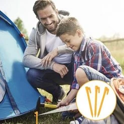 LTS FAFA Lot De 30 Piquets De Tente En Plastique Abs - 14,5 Cm - Jaune -Pergola Soldes 67894230 4