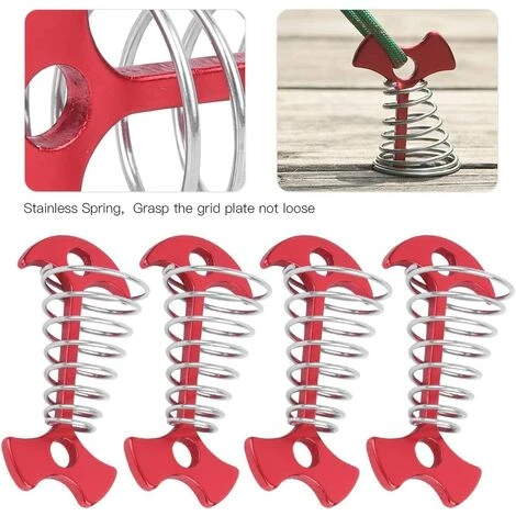 NAXUNNN Crochet De Boucle De Corde Chevilles D'ancrage Au Sol Pour Le Camping 4 Pièces 7 NAXUNNN Crochet De Boucle De Corde Chevilles D'ancrage Au Sol Pour Le Camping 4 Pièces – Image 5