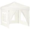 Tente De Réception Pliable Avec Parois Crème 2x2 M VidaXL - Crème -Pergola Soldes 67944099 1