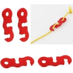 OYLDA 10 Pièces De Réglage De Tente En Alliage D'aluminium Pour Le Camping En Plein Air (bleu) 4,3 X 1,2 Cm -Pergola Soldes 68137838 3