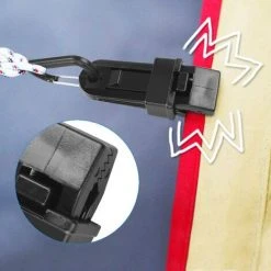 OYLDA Clips Pour Bâche De Type D Clips Pour Auvent Clips Pour Tente De Camping Extérieur - Noir - 6 Pièces -Pergola Soldes 68138770 5