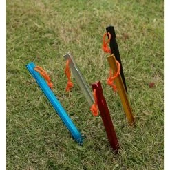 OYLDA Lot De 20 Piquets De Tente En Alliage D'aluminium Avec Cordon De Serrage Pour Camping En Plein Air (mélange De 5 Couleurs) 11 OYLDA Lot De 20 Piquets De Tente En Alliage D'aluminium Avec Cordon De Serrage Pour Camping En Plein Air (mélange De 5 Couleurs) -Pergola Soldes 68139469 5