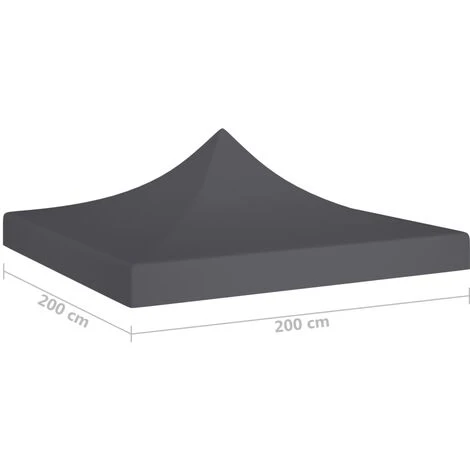 LangRay Maison & Jardin Toit De Tente De Réception 2x2 M Anthracite 270 G/m² 7 LangRay Maison & Jardin Toit De Tente De Réception 2x2 M Anthracite 270 G/m² – Image 5
